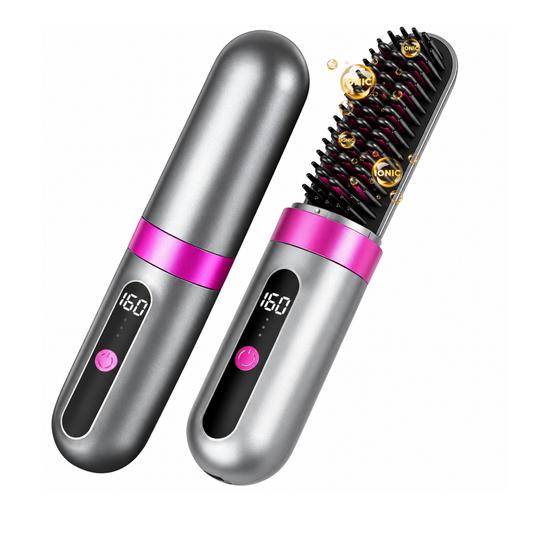 Cordless Anti-Frizz Straightening Brush